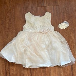 Cream Tulle Infant Occasion Dress